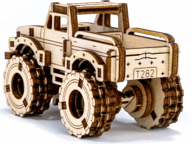 Drevené 3D puzzle Rýchly Monster Truck