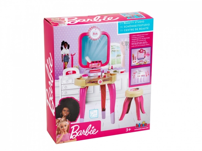 Toaletný stolík Barbie s lampou na hybridné nechty