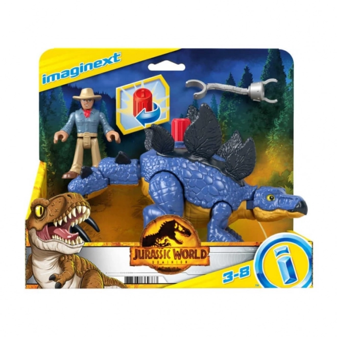 Imaginext stegosaurus a Dr. Grant figúrky set