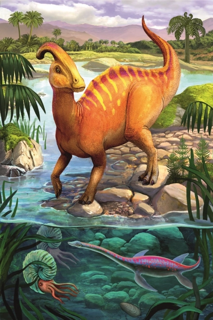 TrefL Puzzle Úžasní Dinosauri: Parasaurolophus 54 dielikov