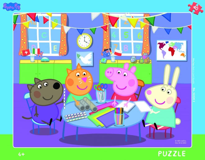 Puzzle Prasiatko Peppa 40 dielikov