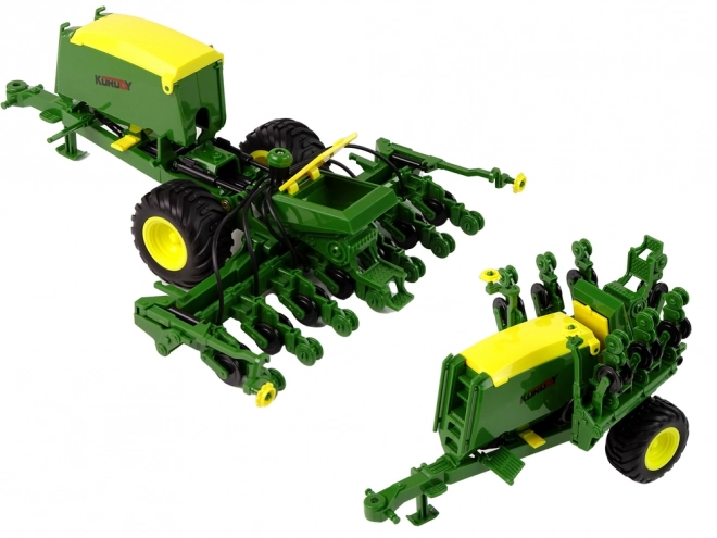 Traktor s príslušenstvom na diaľkové ovládanie 1:24