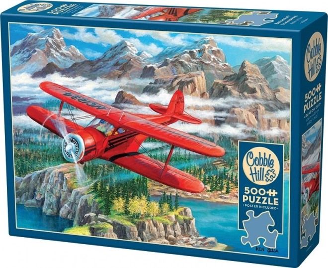 Puzzle Lietadlo Beechcraft Staggerwing 500 Dielikov