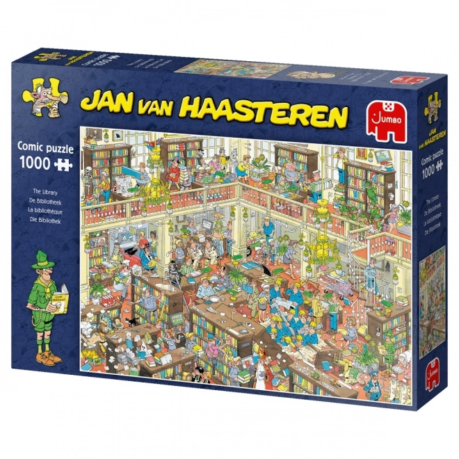 Jumbo puzzle Jan van Haasteren Knižnica 1000 dielikov