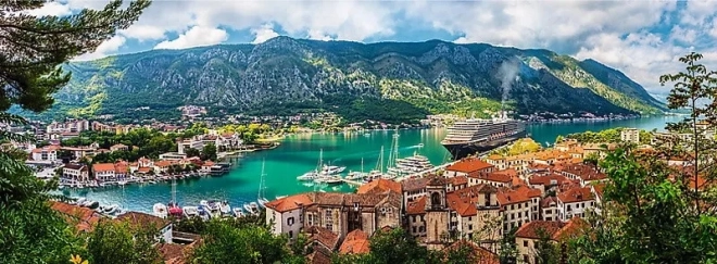 Trefl panoramatické puzzle 500 dielikov Kotor, Čierna Hora