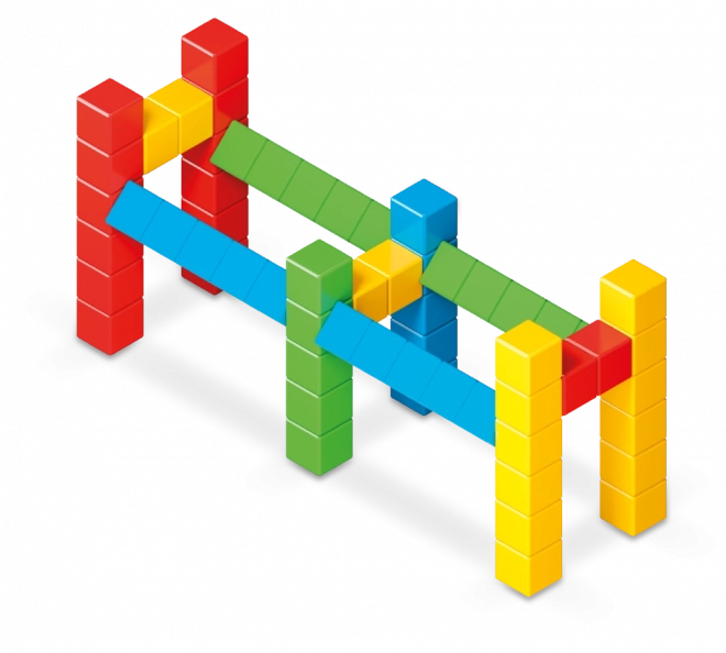 Geomag Magicube plnofarebný 128 dielikov