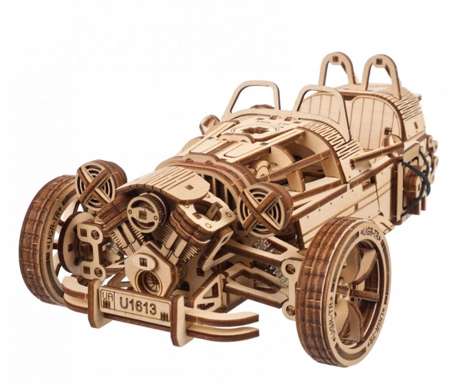 Ugears 3D drevené mechanické puzzle Trikolka