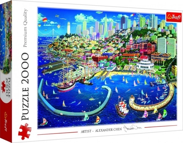 Puzzle Prístav v San Franciscu 2000 dielikov