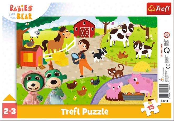 Puzzle Farma 15 dielikov