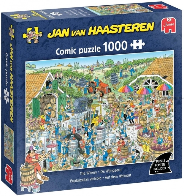 Puzzle Vítězné víno 1000 dielikov Jan van Haasteren