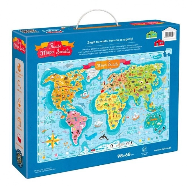 Czuczu: Puzzle Mapa Sveta 300 ks