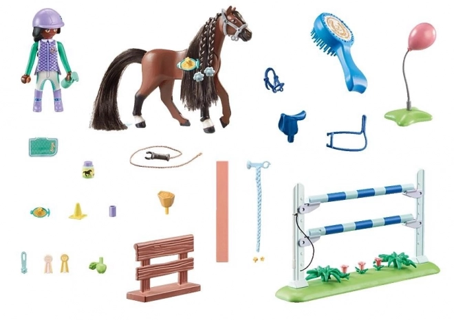 Playmobil Horses Zoe a Blaze s prekážkami