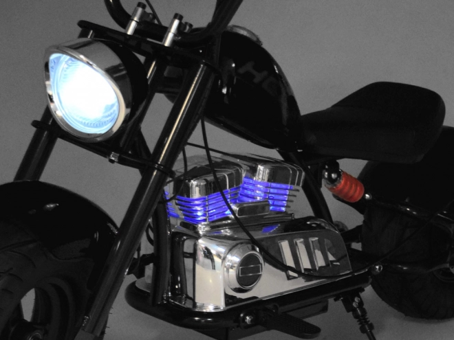 Elektrický motocykel Chopper pre deti – Čierna