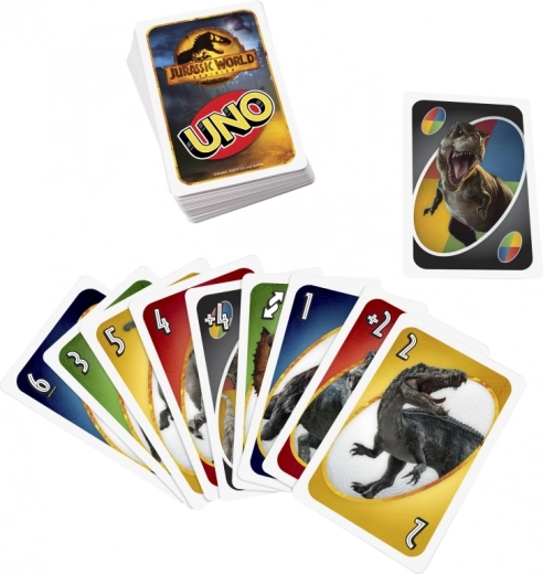 Klasické UNO s dinosaurou tematikou