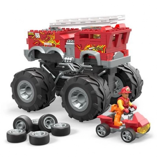 Mega Hot Wheels Monster Trucks 5-Alarm a ATV vozidlo na zostavenie