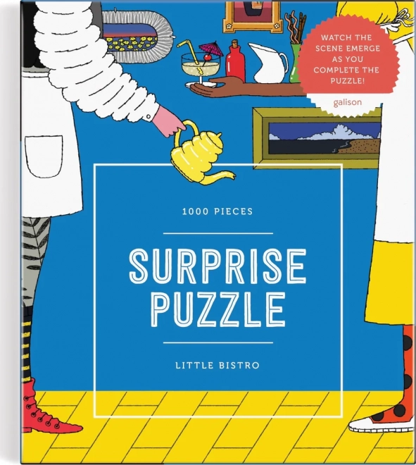 Galison prekvapivé puzzle Malé bistro 1000 dielikov