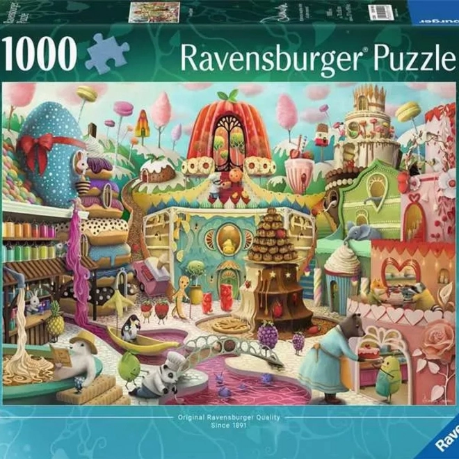 Puzzle Sladká ulica 1000 dielikov Ravensburger