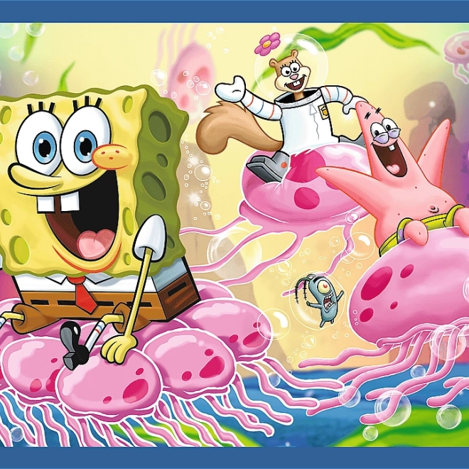 Puzzle SpongeBobov život 4v1