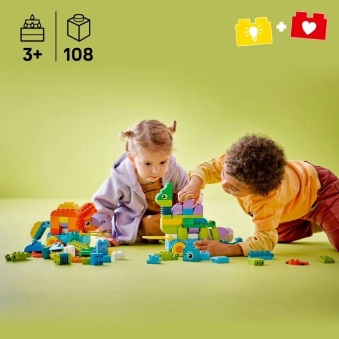 Stavebnica LEGO DUPLO 3 v 1: Dinosaury na Kolieskach