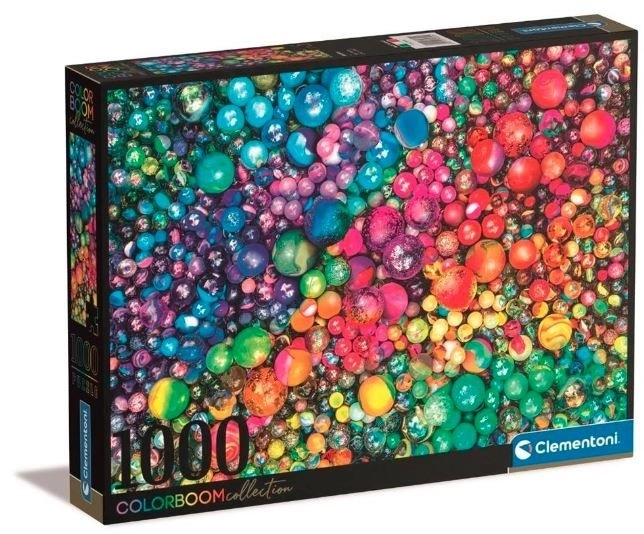 Clementoni: Puzzle 1000 dielikov - Colorboom Marbles