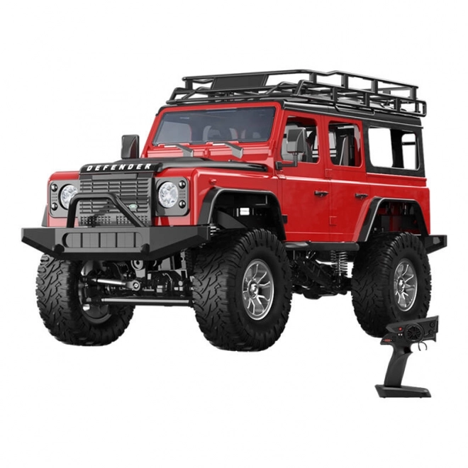 Diaľkovo ovládané auto Land Rover Defender 1:14 červené