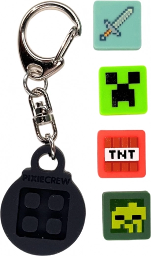 Pixie Crew & Minecraft Prívesok čierny s multipixelmi