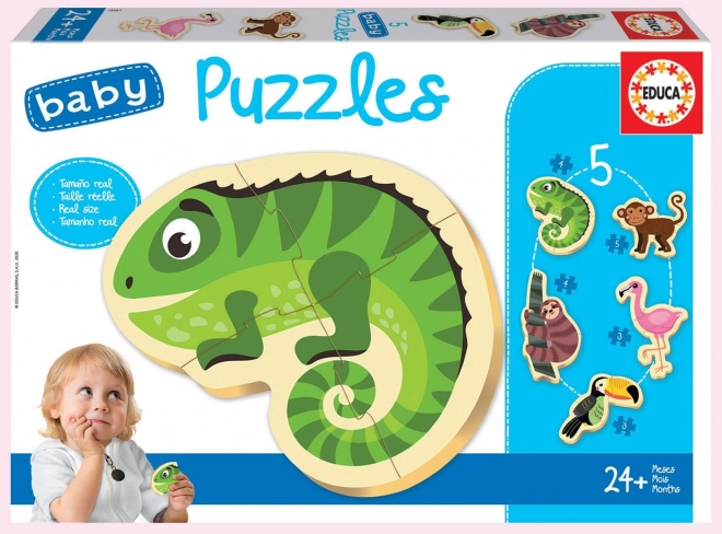 Educa Baby puzzle Tropické zvieratá