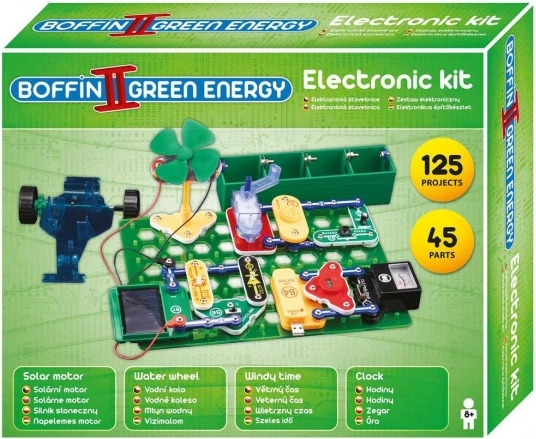 Boffin II zelená energia – vzdelávacia elektronická stavebnica