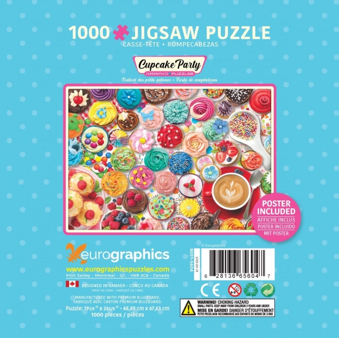 Puzzle v plechovej krabičke Dortíková oslava 1000 dielikov