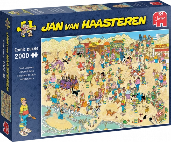 Jumbo Puzzle Jana Van Haasterena Sochy z Piesku 2000 Dielkov