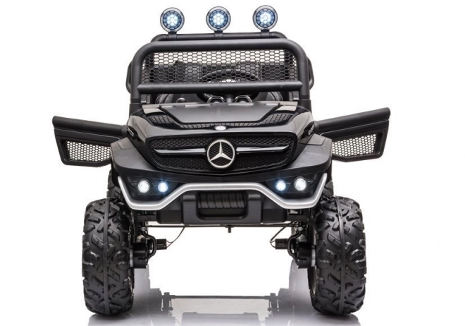 Detské Elektrické Auto Mercedes Unimog S Červené – čierna