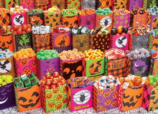 Halloweenské sladkosti Puzzle 500 dielikov