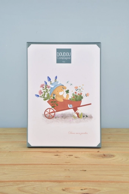 Doudou darčeková sada kravka Aneth s dekou zelená 28 cm