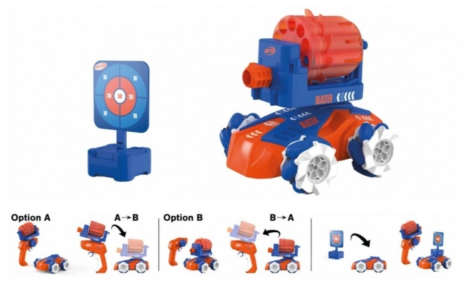 Nerf Blaster Auto s Blasterom a Terčom