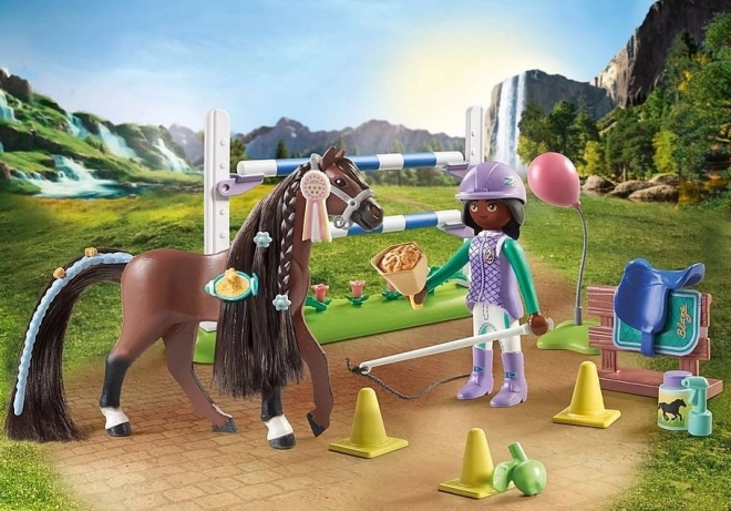 Playmobil Horses Zoe a Blaze s prekážkami