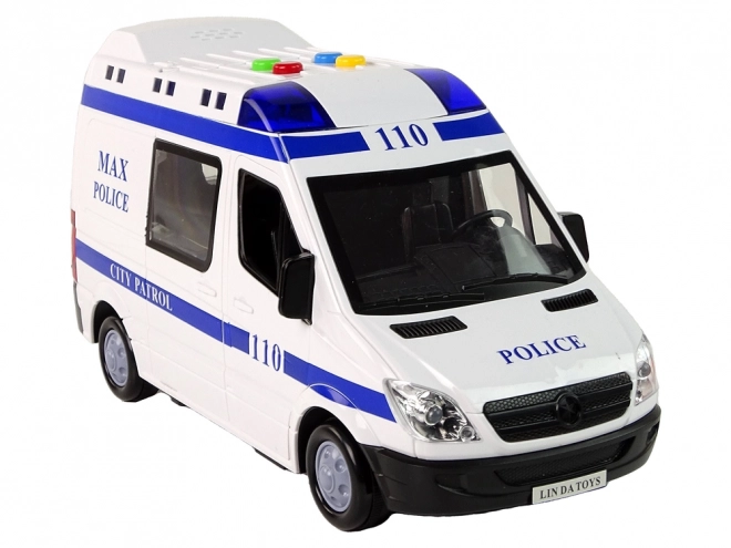 Policajné Auto na Trenie a Zvukmi