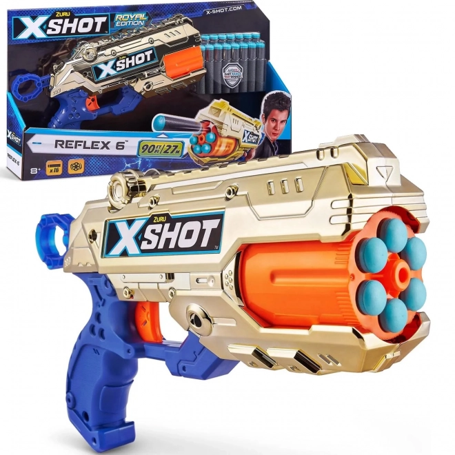 Blaster Zuru X-Shot Reflex 6 Zlatý