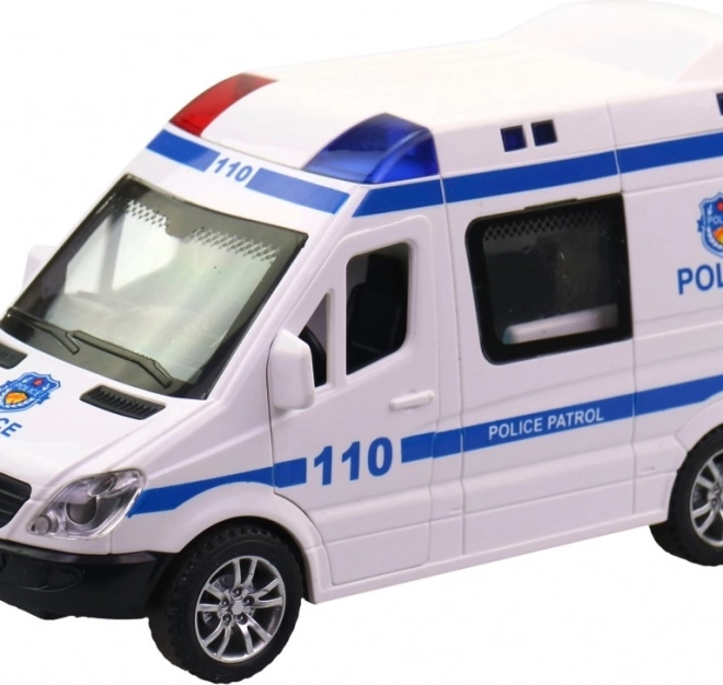 Auto sanitka so svetlom a zvukom, 14 cm