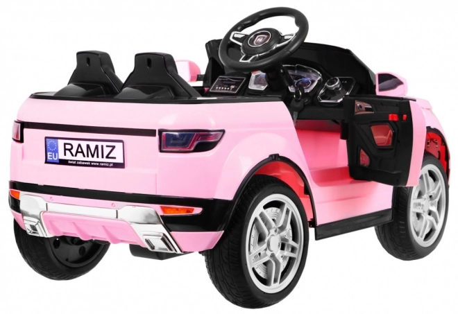 Elektrické autíčko pre deti Rapid Racer ružové s diaľkovým ovládačom