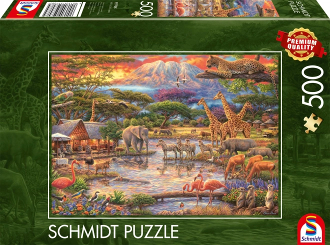 Puzzle Ráj pod Kilimandžárem 500 dielikov