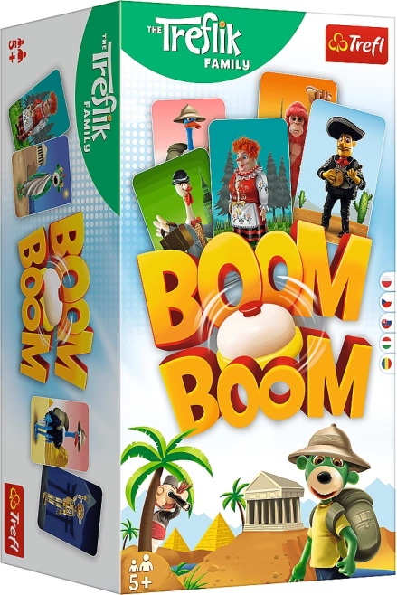 Boom Boom Rodina Treflíkov – rýchla postrehová kartová hra so zvončekom