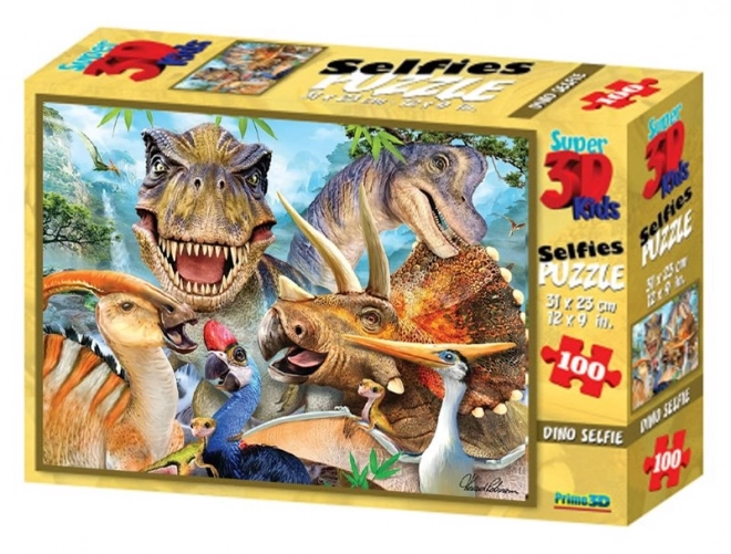 3D puzzle Dinosauria selfie