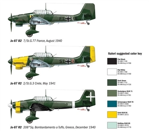 Model lietadla Stuka Ju-87 B2