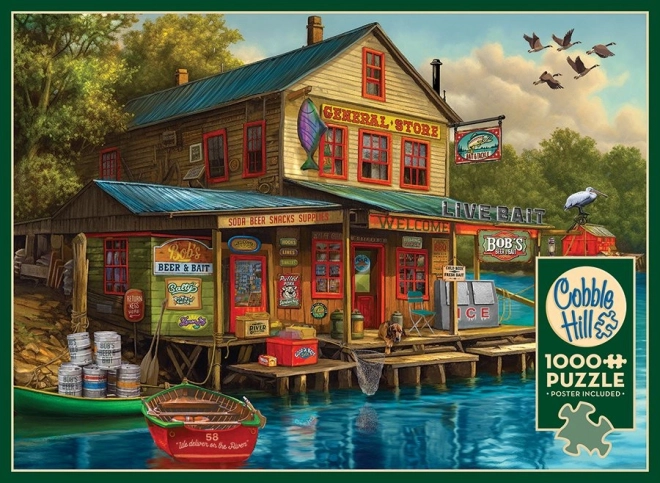 Cobble Hill puzzle Obchod Bob's Beer & Bait 1000 dielikov