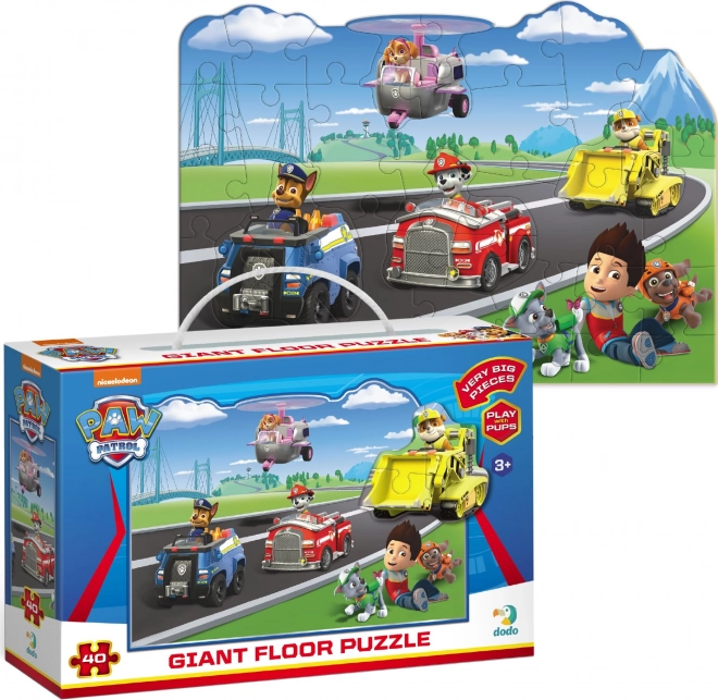 Veľké podlahové puzzle PAW Patrol 40 dielov