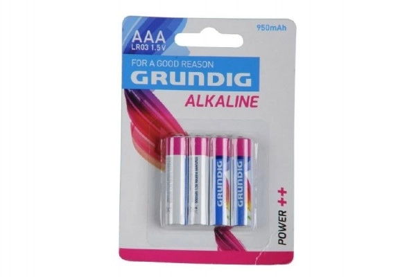 Alkalické batérie Grundig AAA 1,5 V 4ks