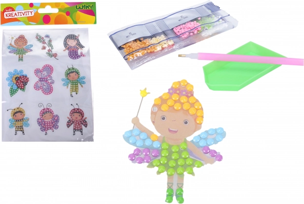 Kreatívny set diamantové nálepky – mix víl