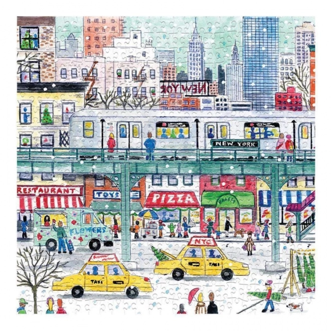 Štvorcové puzzle Metro v New Yorku 500 dielikov