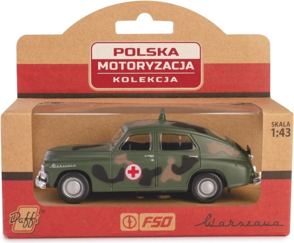 Vozidlo PRL Warszawa M20 Vojenské sanitné vozidlo