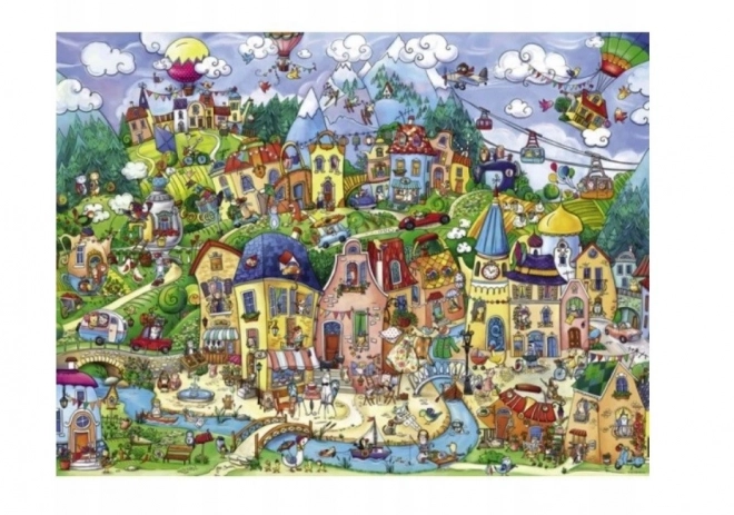 Puzzle Šťastné mesto 1500 dielikov